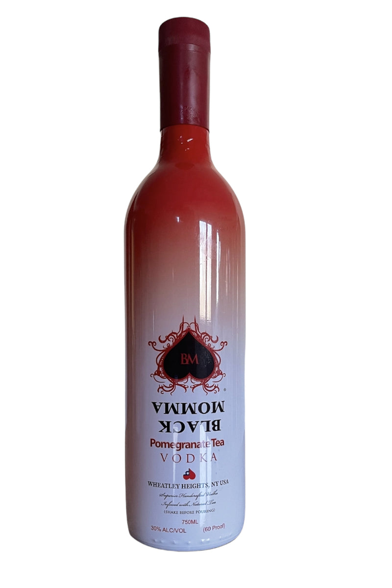 BLACK MOMMA POMEGRANATE TEA VODKA - 750 ML GLUTEN-FREE - Black Momma Tea & Cafe