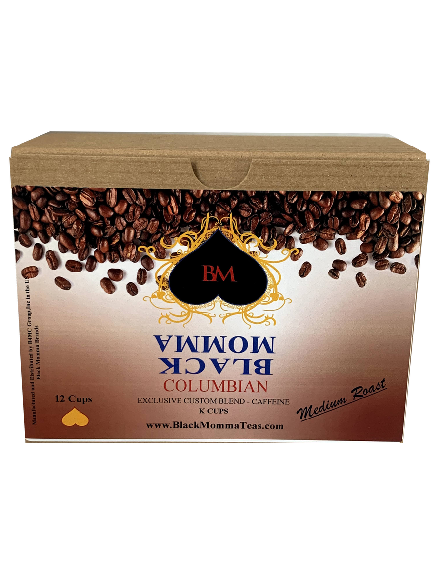 COLOMBIAN COFFEE - 12 K CUPS - Black Momma Tea & Cafe