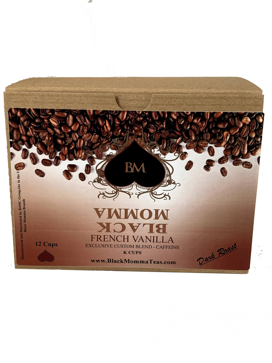 FRENCH VANILLA COFFEE - 12 K CUPS - Black Momma Tea & Cafe