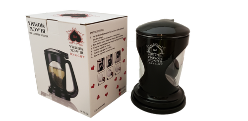 BLACK & WHITE TEA & COFFEE STEEPER - 16 OZ - Black Momma Tea & Cafe