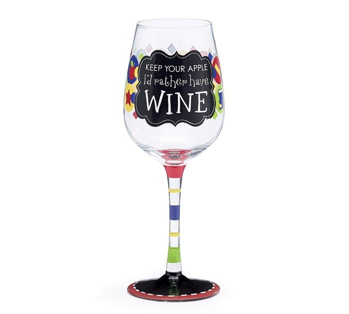 Wine Glass - Black Momma Tea & Cafe