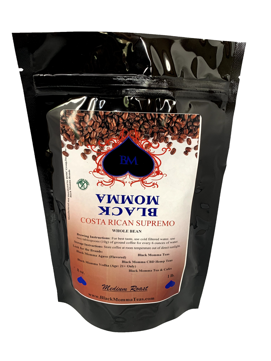 COSTA RICAN COFFEE BEANS - MEDIUM ROAST - Black Momma Tea & Cafe