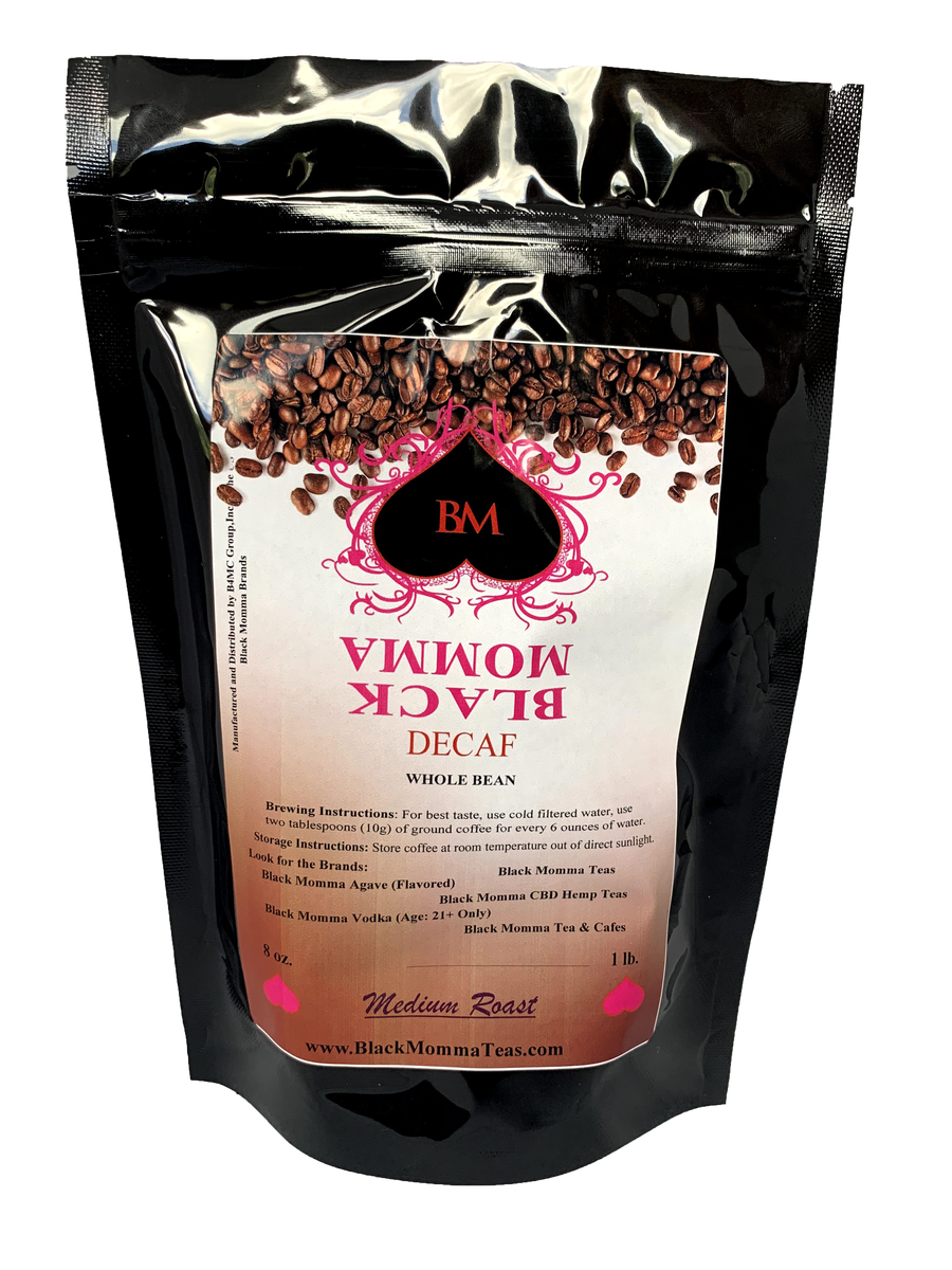 BLACK MOMMA DECAF COFFEE BEANS - MEDIUM ROAST - Black Momma Tea & Cafe