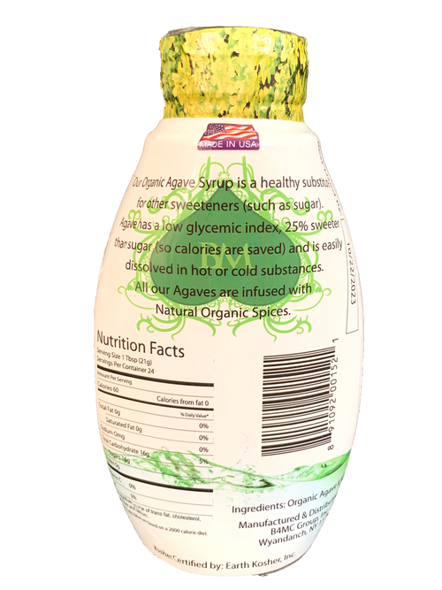 BLACK MOMMA ORGANIC MINT AGAVE VEGAN, KOSHER - 17.5 OZ - Black Momma Tea & Cafe